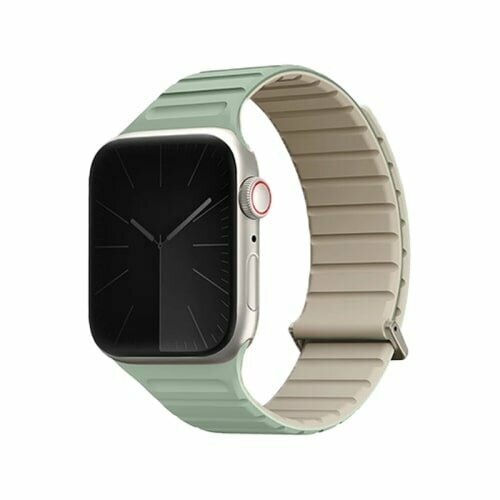 Силиконовый ремешок Revix EVO Silicone Strap для Apple Watch 38/40/41 SOFT MINT/BEIGE мятный/бежевый 41MM-REVESMNTBEG зеленый, бежевый, размер XS (запястье 120–135 мм), L (запястье 160–180 мм), М (запястье 150–160 мм)