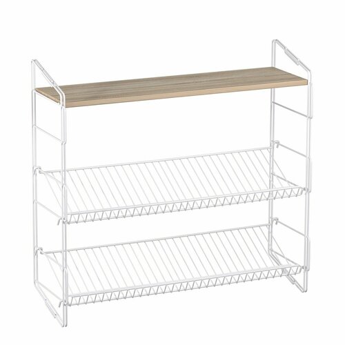 Полка напольная Лайн трио микс Белый муар 5709₽