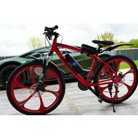 Велосипед Richiesto 26 колёса Рама 19" дюймов модель 2024 Взрослый Подростковый Спортивный На литых дисках, красный