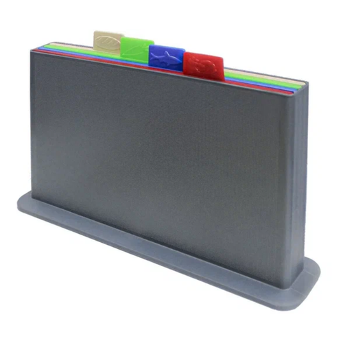 Набор разделочных досок 4 шт красныйзеленыйголубойжелтый 810₽