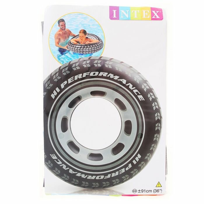 Круг надувной Шина 91см, INTEX