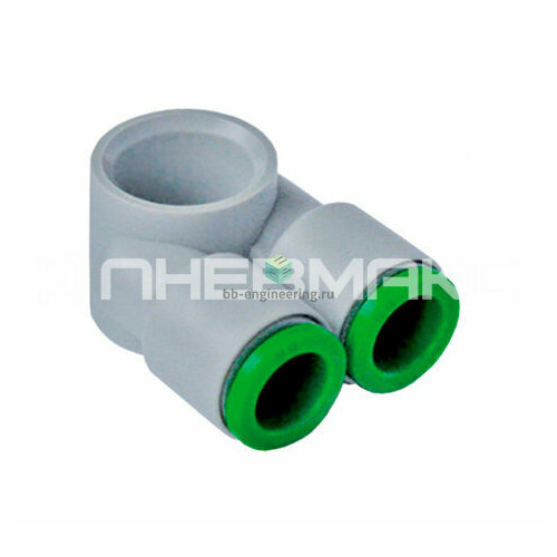 T13B04M5 PNEUMAX - Серьга Y-образная цанговая M5-4 мм