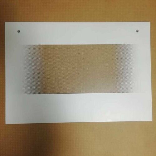 Стекло белое панорамное дверки духовки широкой плиты рика(RIKA) + клееные держатели