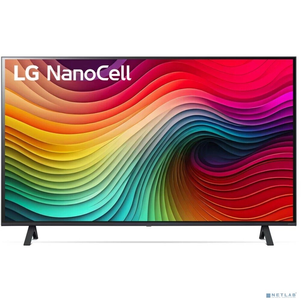 LG Телевизор LG 43" 43NANO80T6A. ARUB синяя сажа Ultra HD 60Hz DVB-T DVB-T2 DVB-C DVB-S DVB-S2 USB WiFi Smart TV чёрный