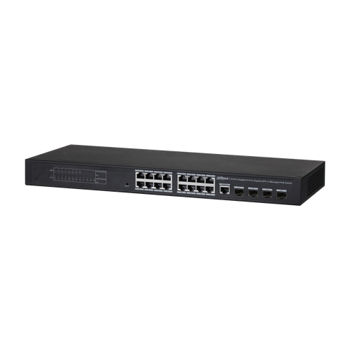 Коммутатор Dahua DH-PFS4420-16GT-240 L2 20x1Гбитс 4SFP 16PoE 240W управляемый 44510₽