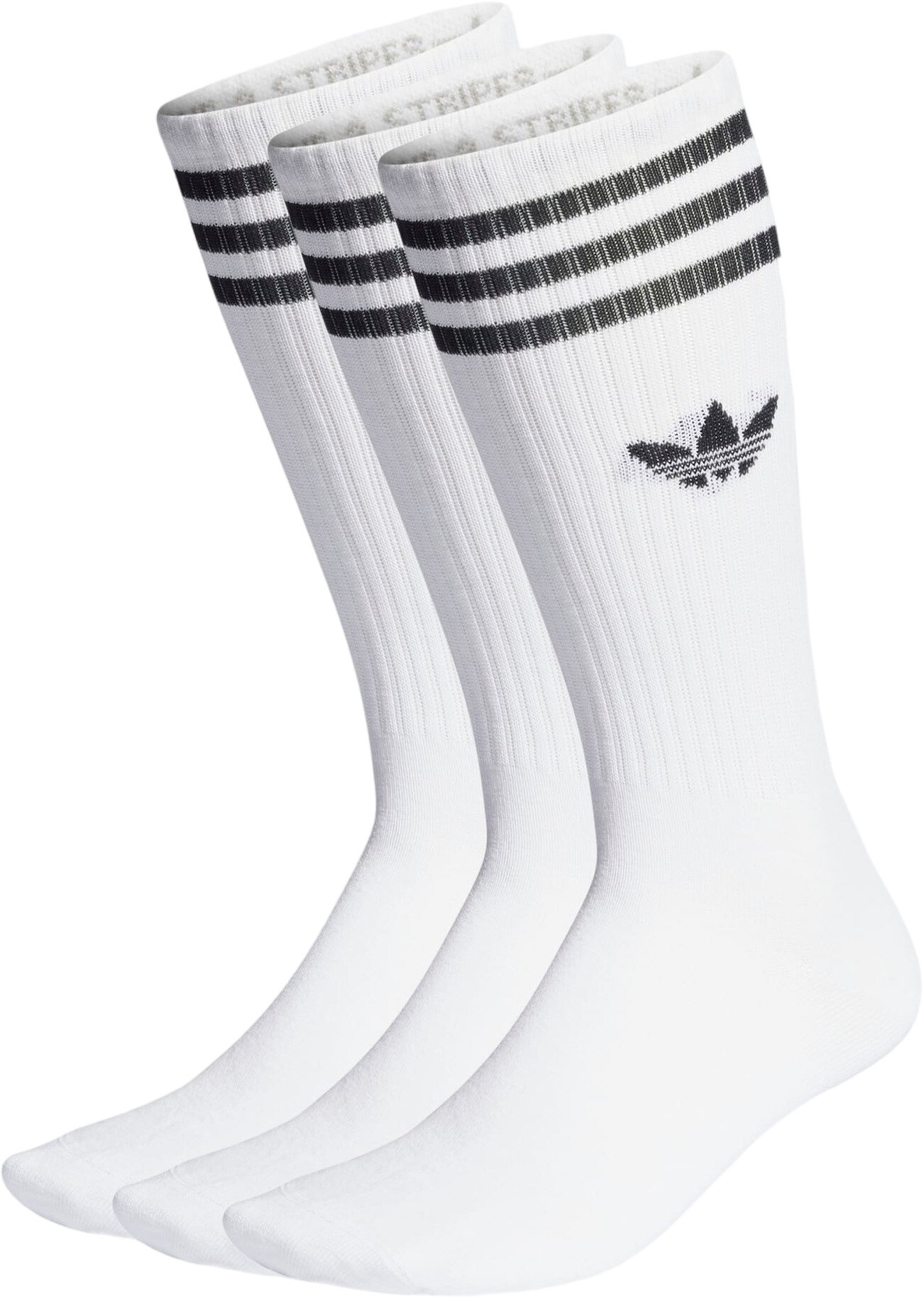 Носки adidas, комплект, 3 пары, размер XL, белый