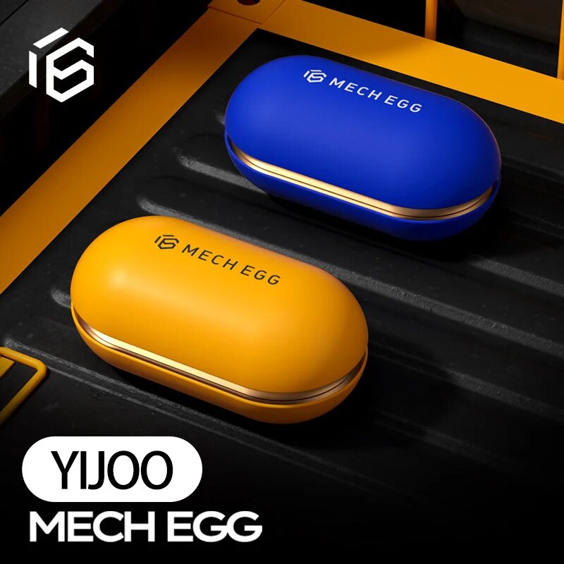 Mech Egg EDC Fidget Slider Металлические игрушки-непоседа сдвг Инструмент Анти-тревога Офисные настольные игрушки для взрослых Игрушки для снятия стресса Рождественские подарки, Желтый — фото 1