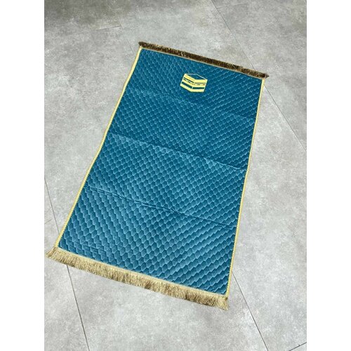 Коврик для намаза стеганый бирюзовый