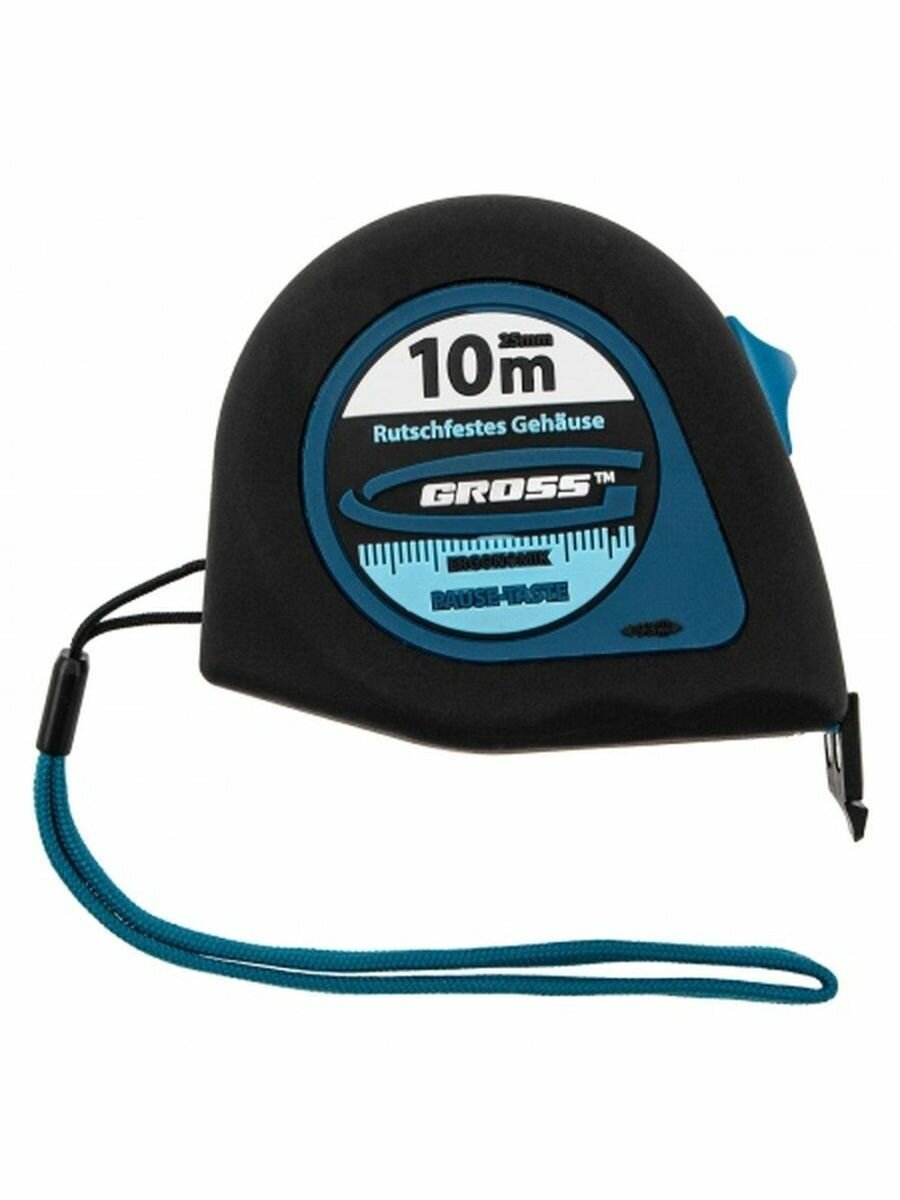 Рулетка Gross Ergonomisch 31105, 10 м x 25 мм — фото 1