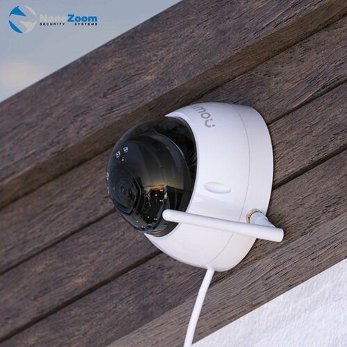 IMOU Dome Pro IPC-D52MIP-0280B-imou - камера видеонаблюдения WiFi внутренняя и уличная, цифровая купольная IP-видеокамера для улицы и помещений 5Мп c ИК-подсветкой, 2880x1620, CMOS 1/2.7" белый