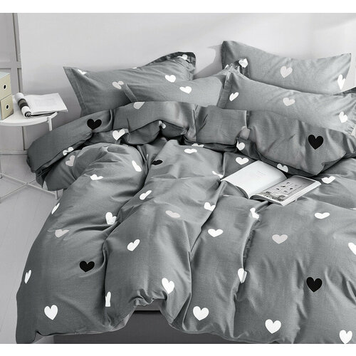 Постельное белье Розовые сны, 1,5спальный, сатин, хлопок, с наволочками 50х70, ОК-206-1,5сп-50