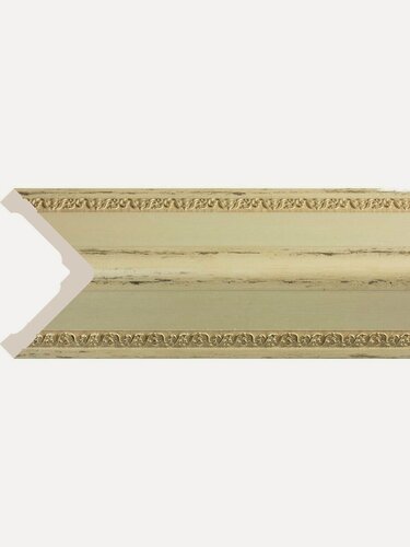 Изображение товара Уголок декоративный для стен на обои, 1100х80х80 мм Бежевый с патиной. Набор 2 шт.