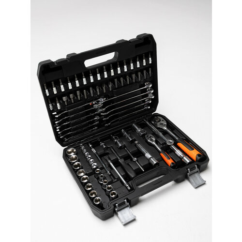 Набор инструментов 78 предметов для авто, для мастерской, ключи, головки, биты, авто инструменты в кейсе