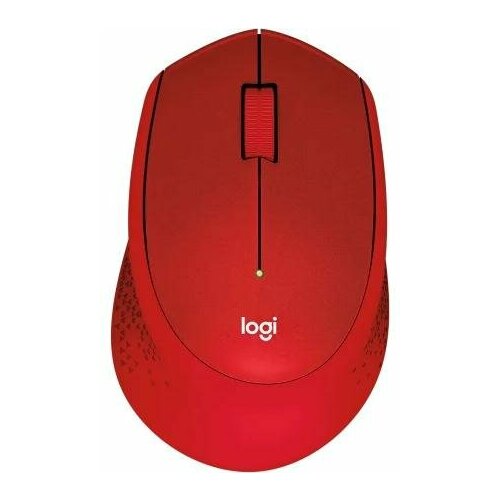 Мышь Logitech M331 Silent Plus красный оптическая 1000dpi silent беспроводная USB 255100₽