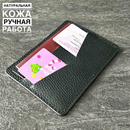 Обложка для паспорта Strong brand, черный