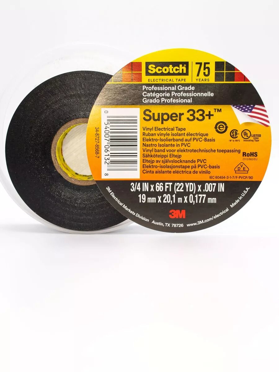 Изоляционная лента высшего класса 3М Scotch Super 33+
