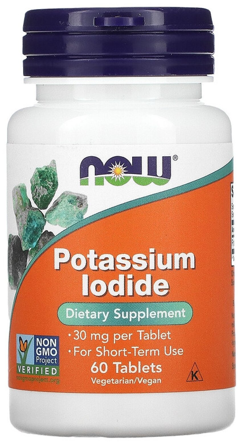 Таблетки NOW Potassium Iodide 50 г 30 мг 60 шт