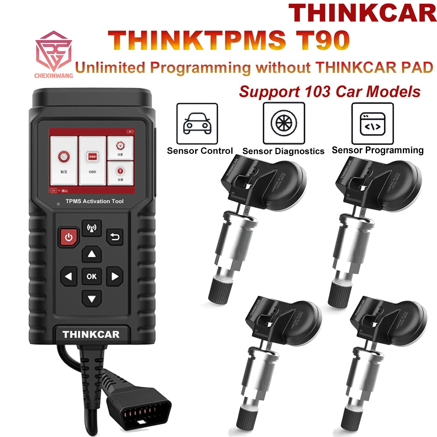 Программатор THINKTPMS TP T90 TPMS — фото 1
