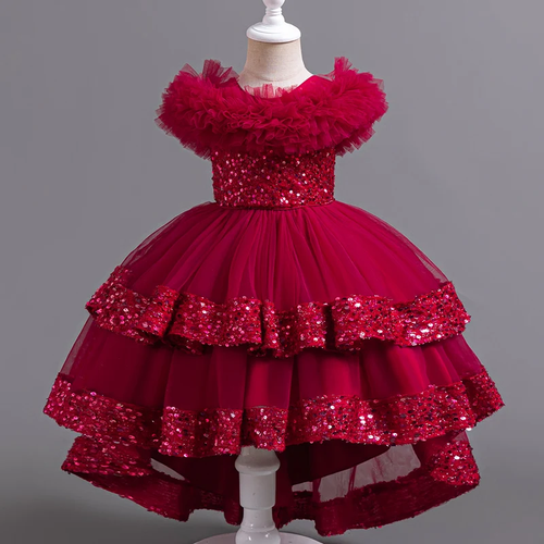 фото Платье, размер 110, бордовый max garment