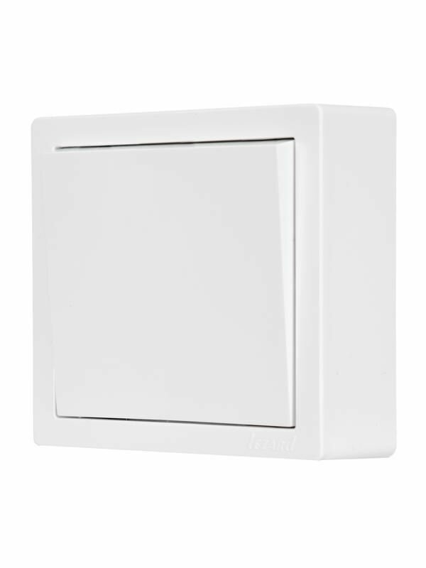 Выключатель 1-клав. LETO бел. LEZARD 752-0200-100