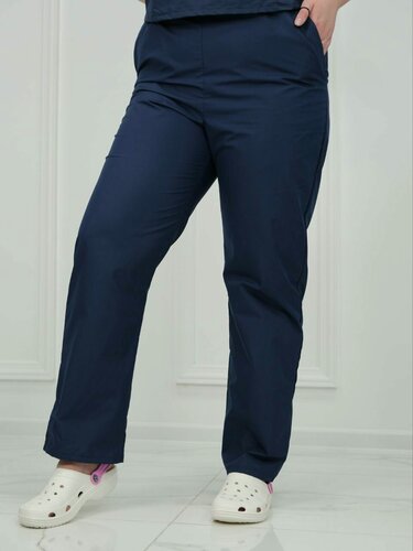 Изображение товара Брюки SPECMED-ODEGDA "Классика", женские, из тиси, медицинские, темно-синие