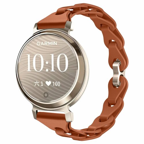 Металлический силиконовый ремешок для Garmin Lily 2 BINYEAE, Smoke Purple