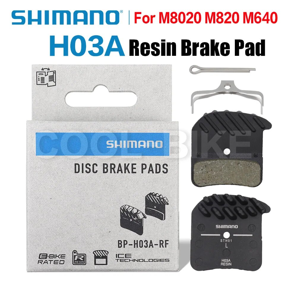Тормозные колодки для велосипеда Shimano с радиатором (металлизированные (sintered)) - фото №3