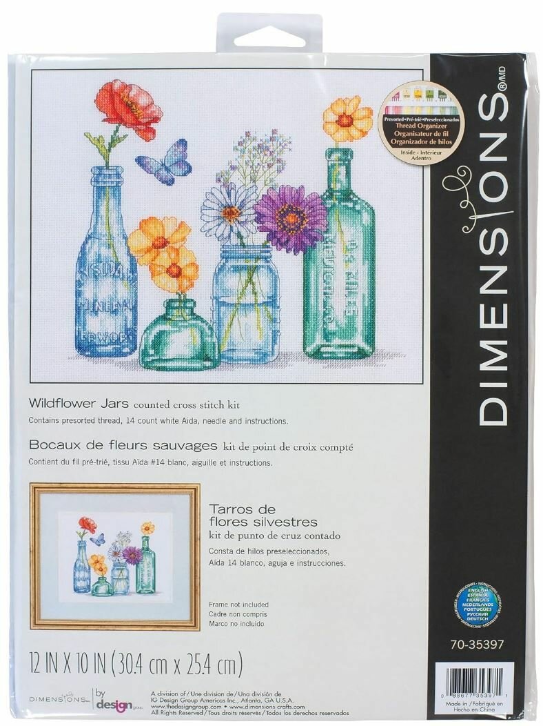 Набор для вышивания Dimensions Полевые цветы 35397 — фото 1