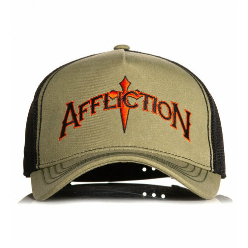 фото Бейсболка affliction для взрослых и детей, размер os, зелeный