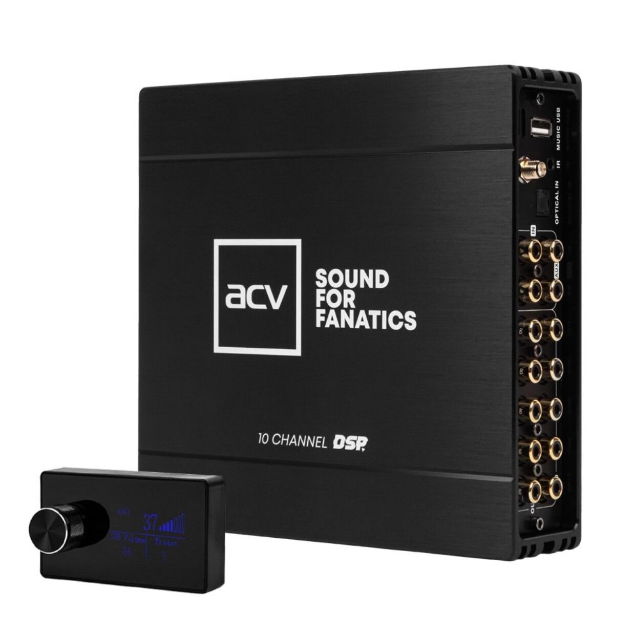 10-канальный процессор DSP со встроенным усилителем ACV DSP10HD