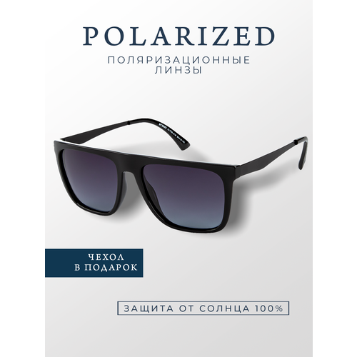 Солнцезащитные очки Accent Polarized, черный, фиолетовый