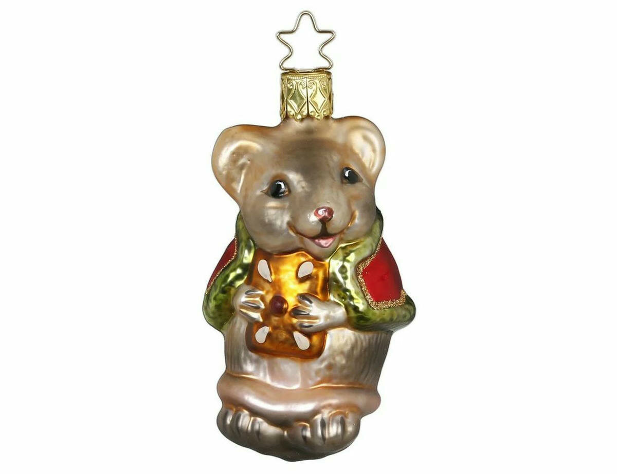 Ёлочная игрушка, стекло, 9 см, Inge-Glas