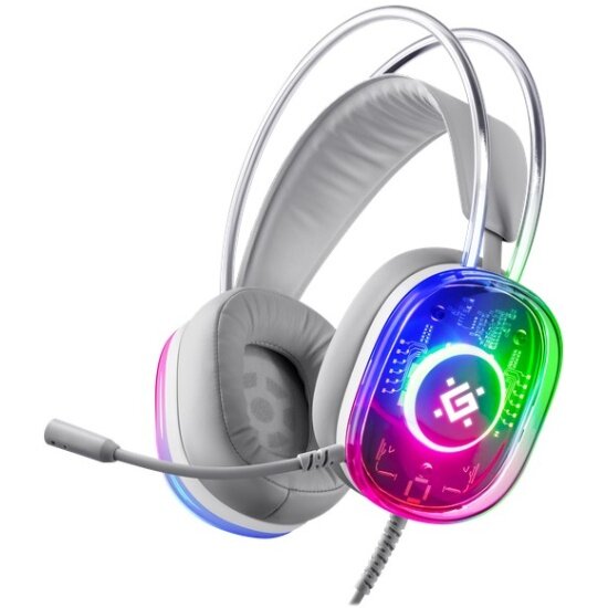 Гарнитура Defender Cyborg белый, 7.1, RGB (64575)