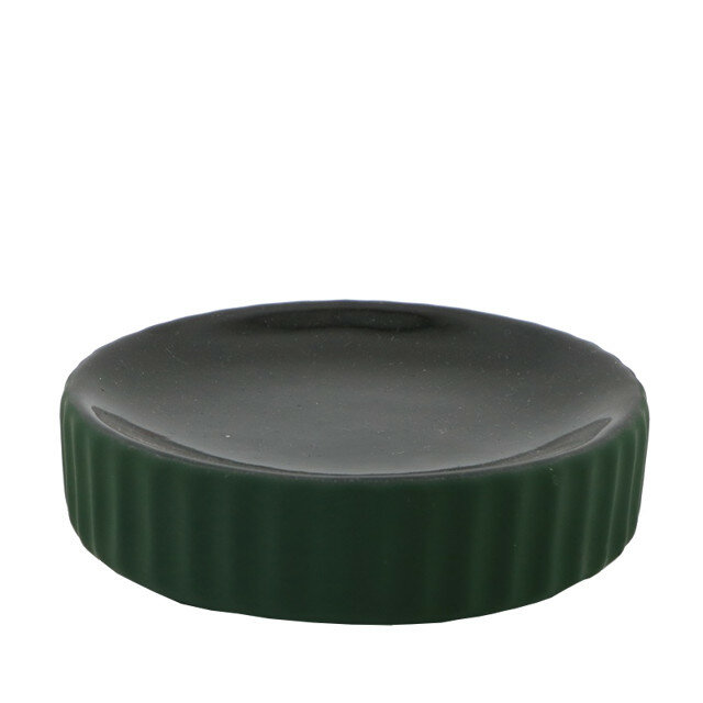 Мыльница VITARTA "Emerald matte", керамика, цвет: темно-зеленый