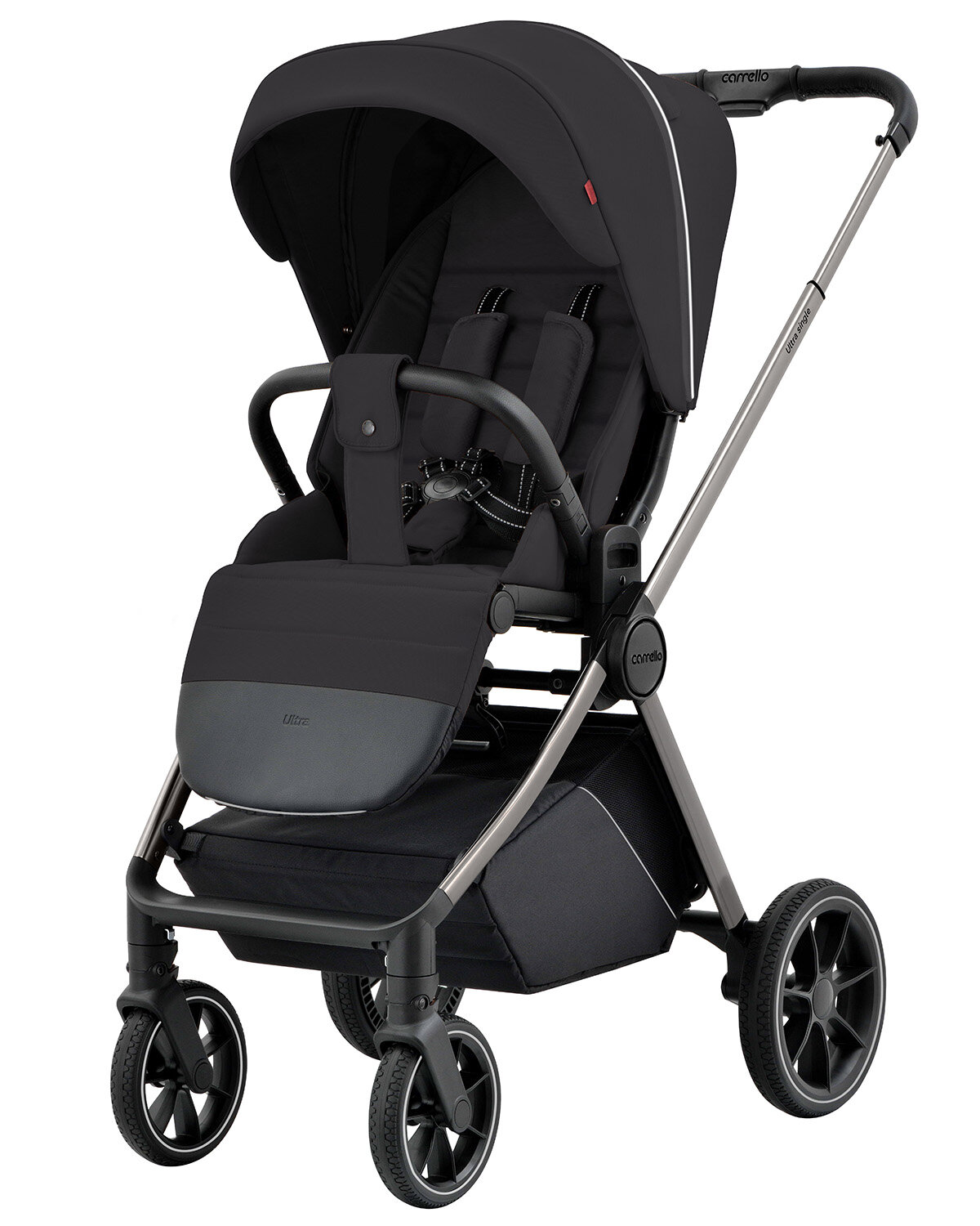 Прогулочная коляска CARRELLO Ultra CRL-5525 Power Black переставной блок — фото 1