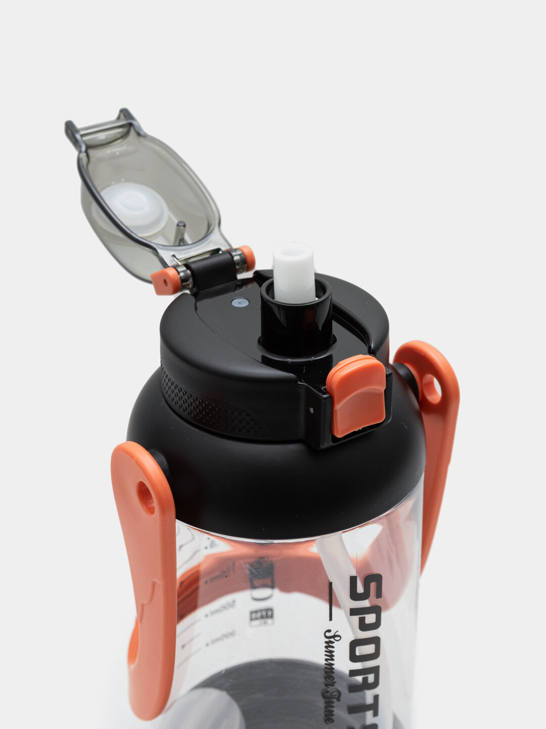 Шейкер-бутылка General Fitness, для воды, с трубочкой, клапан, для детей — фото 1