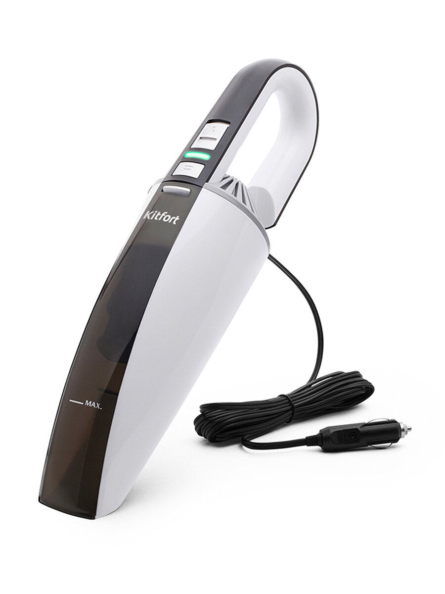 Ручной автомобильный пылесос Kitfort КТ-537-1 бело-черный — фото 1