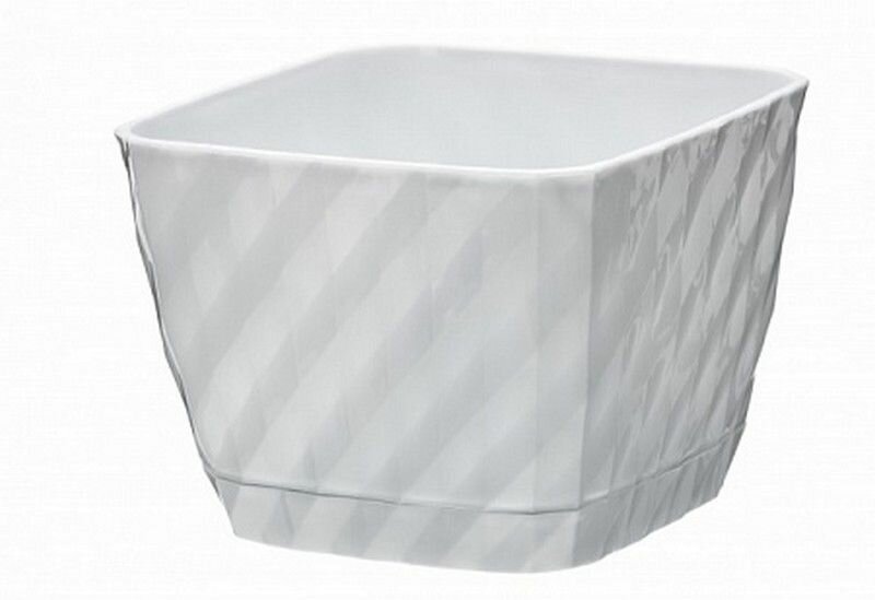 Кашпо 1л / белый / Классика