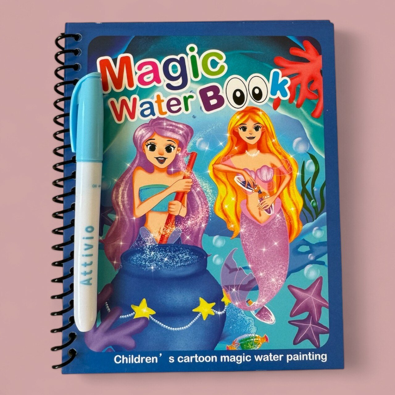 Книга-раскраска Magic Water Book, водная, для развития логики