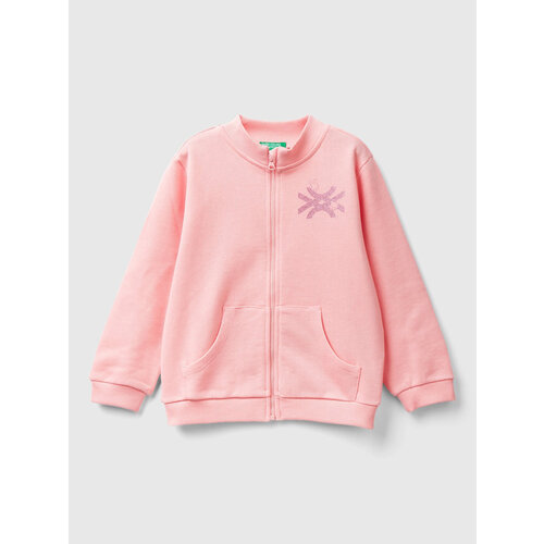 фото Толстовка united colors of benetton, размер 98, розовый