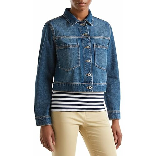 Джинсовая куртка UNITED COLORS OF BENETTON, размер M, синий юбка benetton джинсовая на 10 11 лет