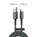 Кабель COMMO Range Cable USB-А (3.0) — USB-C 2.2м, Dim Gray