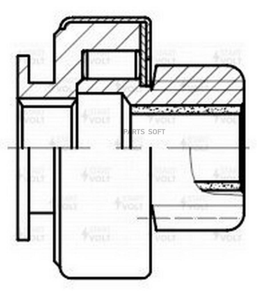 STARTVOLT VCS 0802 Бендикс HYUNDAI SOLARIS (10-)/KIA RIO (11-) 1.4I/1.6I (Z 9)