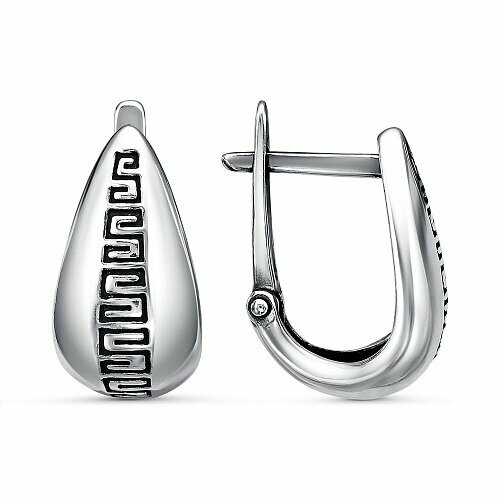 Серьги Красная Пресня, серебро, 925 проба