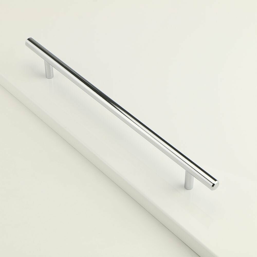 Ручка-рейлинг мебельная R-3010 C=192 мм хром - фотография № 4