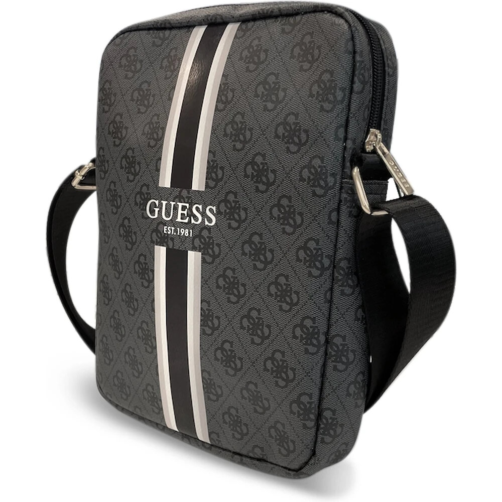 Сумка Guess PU 4G Printed Stripes для планшетов 10" чёрная (GUTB10P4RPSK)