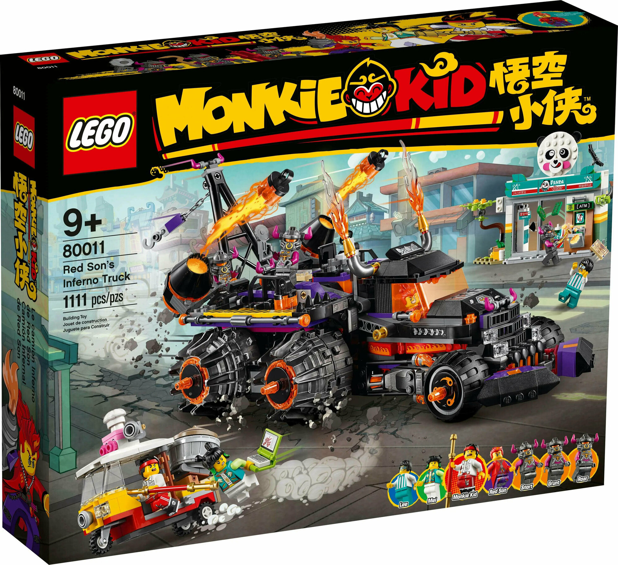 LEGO Monkie Kid 80011 Огненный грузовик Ред Сана