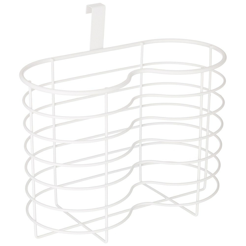 Органайзер для бумажных полотенец и туалетной бумаги навесной 26*12*20 см цвет: белый