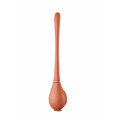 Ершик для туалета из эластичного силикона с настенным креплением и подставкой оранжевый 1149₽