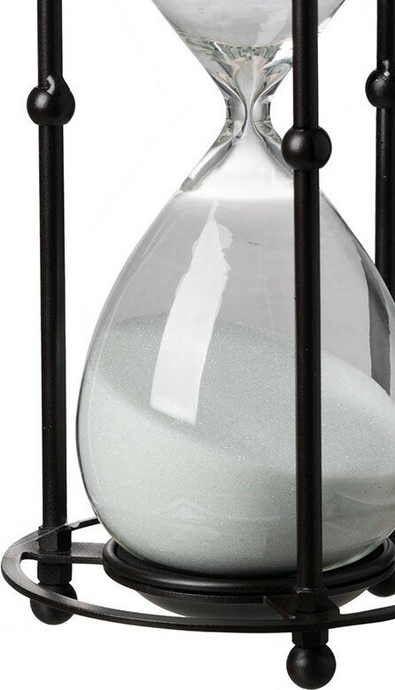 Декоративное изделие Glasar Песочные часы (60 минут) 16х16х33см 44360-WHIT - фото №3